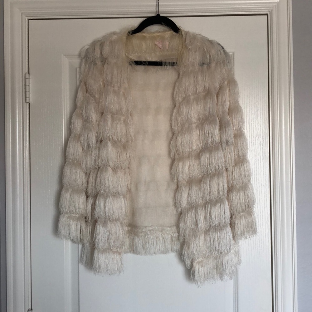 White Fringe Jacket